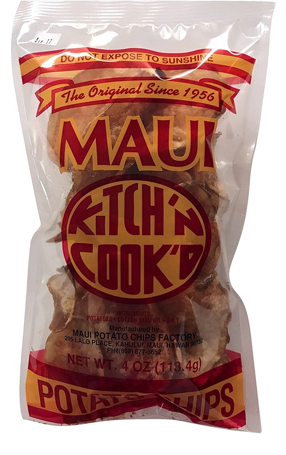 Original Maui Hawaii Kitch'n Cook'd Potato Chips