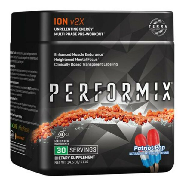 Performix ION v2X MultiPhase PreWorkout, Patriot Pop, 30 Servings