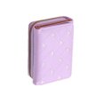 thumbnail image 2 of TureClos Women Trifold Wallet Cute Luxury Female Multi-slots Wallets Portable Leather Coin Change Money Purse Gifts Card Holder Light Purple, 2 of 7