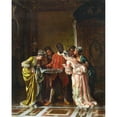 thumbnail image 3 of Nicola Sanesi 15x18 Black Modern Framed Museum Art Print Titled - The Pearl Necklace (1874), 3 of 5