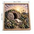 thumbnail image 2 of 3D Christian Fabric Poke Art Kit, Cross of Grace Garden Art Kit, Diy Craft Kit For Adults, 2 of 3