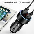 thumbnail image 5 of Car Charger Quick Charge 3 0 Dual USB 5 4A 30W Fast Car Charger Adapter, 5 of 5