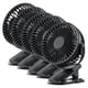 thumbnail image 2 of Mini Ventiladores Recargable MiniBreezeBlack 5Pzas 4"Ø Negro USB 5V 3 Velocidades Ventiladores de Escritorio. VentDepot MXMZE-005, 2 of 2