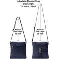 thumbnail image 3 of Bandolera Solene Lightweight Medium para mujer, azul marino, 3 of 9