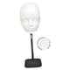 thumbnail image 5 of Cabeza de maniquí calva, regalo, accesorio profesional multifuncional para hacer pelucas. Blanco con soporte, 5 of 9