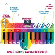 Play22 Colorful Keyboard Playmat 71" - 24 Keys Piano Play Mat - Piano Mat has Record, Playback, Demo, Play, Adjustable Vol. - Best Keyboard Piano Gift for Boys & Girls - Original