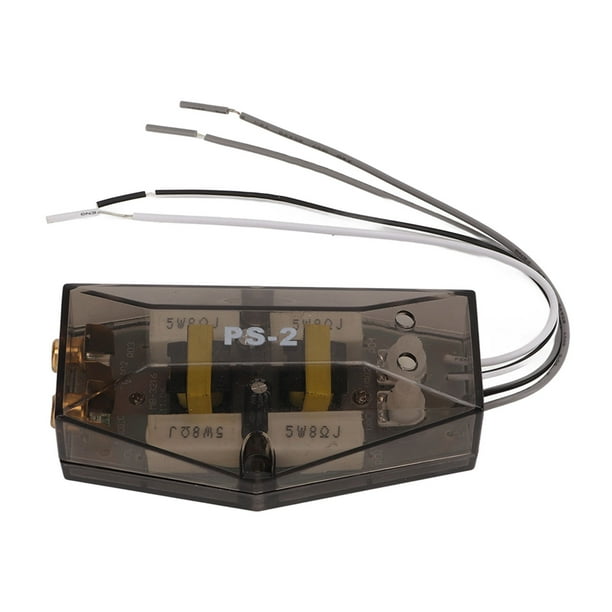 Convertidor de señal de audio de alto a bajo Adaptador de audio de línea de impedancia de 2 canales Universal para amplificador subwoofer Jadeshay A