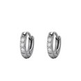 thumbnail image 1 of Qarigey 2 uds pendientes de aro colgante de acero inoxidable accesorios de joyería de boda aros redondos esposa hermana presente moda Ropa, zapatos y accesorios Miscelánea 2.0*6mm plata Qarigey AP016826-01, 1 of 6