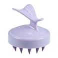thumbnail image 1 of Masajeador de cuero cabelludo Unique Bargains, cepillo para el cuero cabelludo, masajeador de cabello para una limpieza profunda, color púrpura, 1 of 7