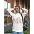 thumbnail image 2 of Unicorn Rainbow. Sweatshirt Women -Image by Shutterstock, Female XX-Large, 2 of 4