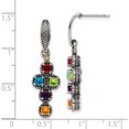 thumbnail image 3 of 14K/Silver Two-Tone Sterling Silver & 14K Five-Stone And Diamond Mother's Earring Semi-Mount (36 X 11) Made In Thailand -Jewelry By Sweet Pea, 3 of 4