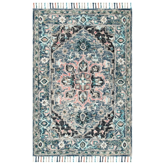 SAFAVIEH Aspen Rihanna Oriental Area Rug, Pink/Blue, 5' x 8'