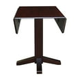 thumbnail image 3 of International Concepts 36" Square Dual Drop Leaf Dining Table in Brown, 3 of 9