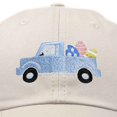 thumbnail image 2 of DALIX Cute Easter Egg Truck Kids Hat Embroidered Boys Baseball Cap in Beige, 2 of 6