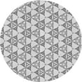 thumbnail image 1 of Ahgly Company Machine Washable Indoor Round Transitional Gray Area Rugs, 6' Round, 1 of 7