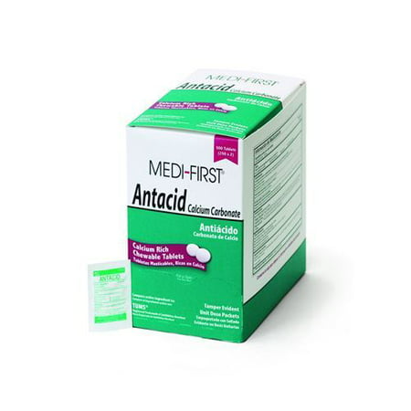 Medi-First Chewable Mint Antacid Tablets-Pack of