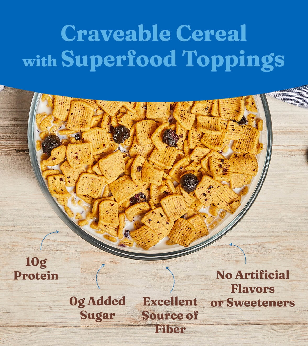 Pack of 6, Catalina Crunch Blueberry Muffin Cereal, 8 oz