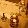 thumbnail image 3 of Candle Holder with Glass and Decorative Metal in Swirl Design for Home Decor Console Table Centerpiece Patio Garden Dining Living Room Bedroom Office Farmhouse Events Wedding Decorations - Set of 6, 3 of 7