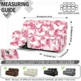 thumbnail image 7 of Xoenoiee Pink Butterfly Print Recliner Chair Covers 8 Piece Stretch Couch Covers Washable Recliner Slipcovers Couch Cover Furniture Protector Jacquard Sofa Cover for Pets Kids, 7 of 7