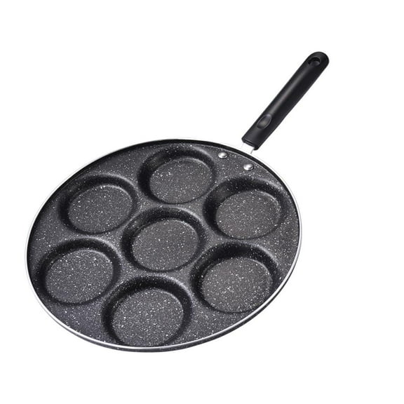 Egg Frying Pan, Pancake Omelette Pan Cooker Pans Cookware Fried Egg Cooker Plett, Crepe, Multi Egg Frying Pan