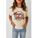 thumbnail image 3 of ABPHQTO Camiseta caqui de manga corta con estampado de cuerda Rough & Rowdy para mujer, 3 of 5
