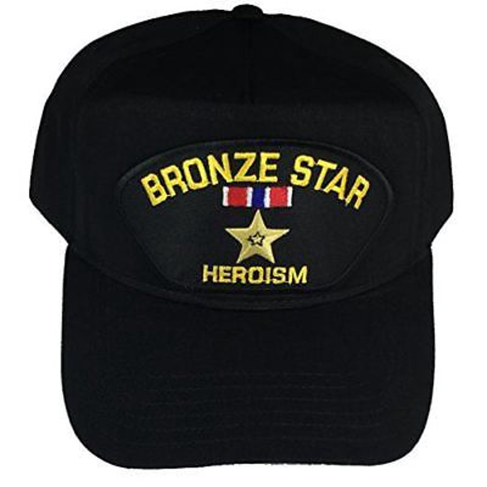 BRONZE STAR HEROISM W/ MEDAL HAT COMBAT WAR BATTLE MILITARY SERVICE