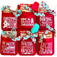 thumbnail image 3 of 6Pcs Christmas Pot Rack Baking Kit, Christmas Oven Ornament Printed Oven Gloves, Kitchen Cooking Baking Gift, 3 of 6
