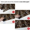thumbnail image 7 of The Leopard Flip Windproof 46 inch Automatic Open Close Compact Reversible Umbrella, Inverted Leopard Print Folding Mini Umbrella for Women, Animal Print Upside Down Umbrella for Men & Women, 7 of 7