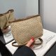 thumbnail image 4 of Bolso cruzado tejido duradero para mujer de gran capacidad para la playa de verano (caqui), 4 of 8