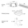 thumbnail image 5 of WAC Lighting Oculux 3-Light LED 11W Energy Star Aluminum Track Kit in Gray, 5 of 5