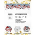 thumbnail image 6 of Blue Christmas Snowman Fireplace Mantel Scarf Table Runner, Snowflake Winter Winter Garland Mantel Top Tablerunners Dresser Scarves Cover Decorations for Windows Party Living Room 60''x17'', 6 of 6