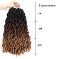 thumbnail image 2 of JM Extensiones de cabello de ganchillo trenzado sucio, pelo de ganchillo, 18 pulgadas, 24 pies JM, 2 of 5