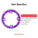 thumbnail image 2 of Chainset de bicicleta Bicicleta redonda Cadena de bicicleta Rueda de aluminio reemplazable Aleación de aluminio Anti-gota Ligero Ligero Ciclismo Diente PULINE PUROPLE 34T Jumpingount OD003273-18, 2 of 7