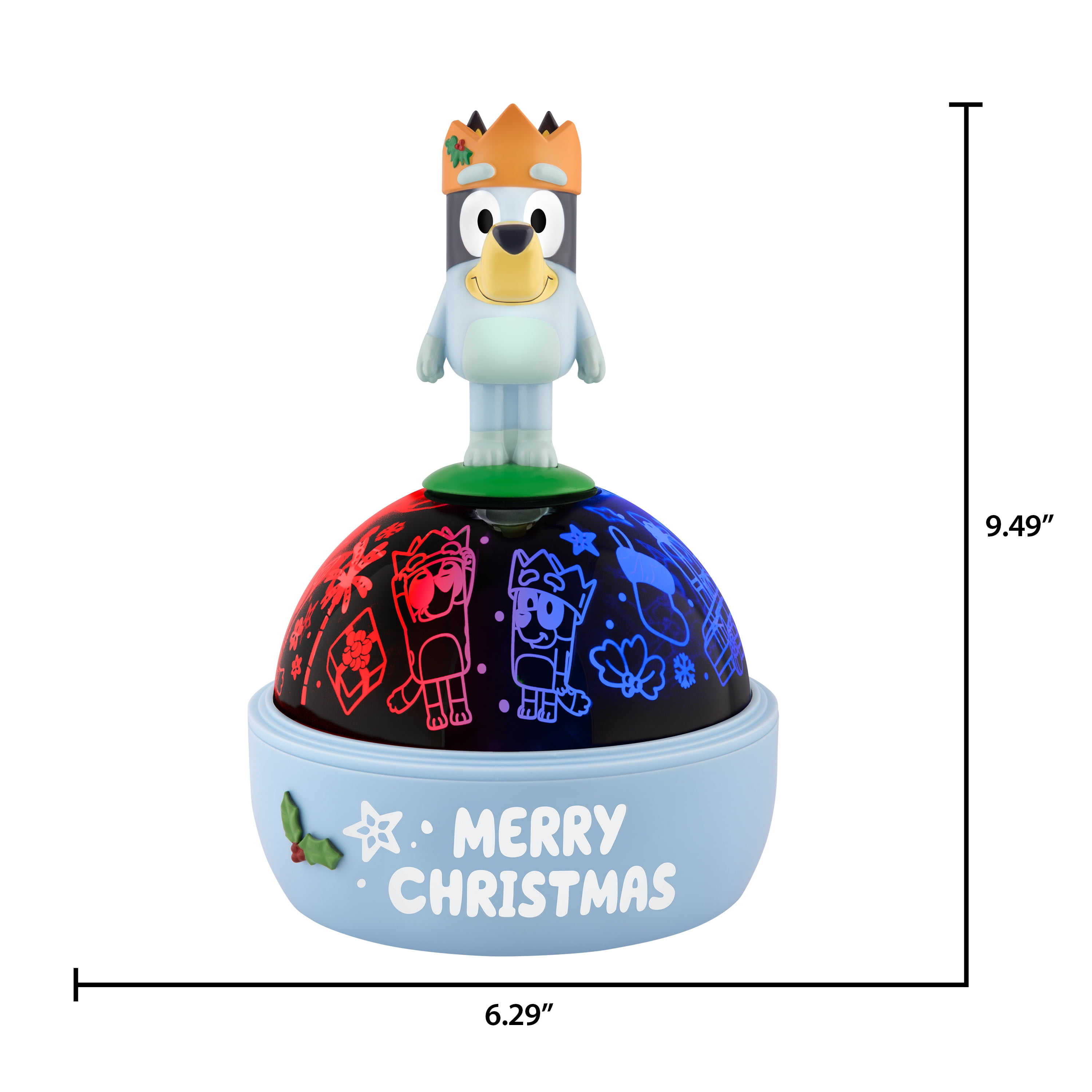 Christmas Lightshow Tabletop Shadow Lights Projector Light Bluey and Family BBC