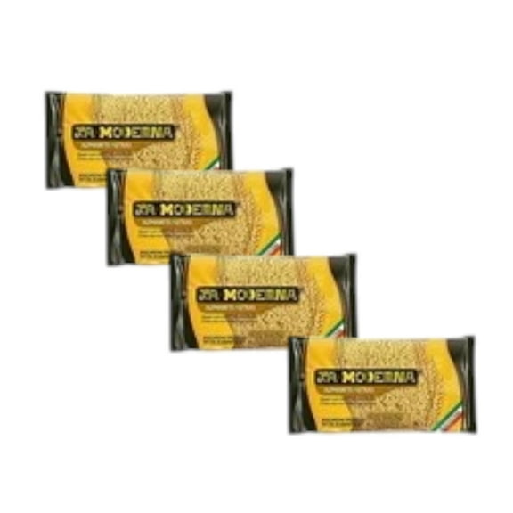 (4 pack) La Moderna Alphabet Pasta, Noodles, Durum Wheat, Protein, Fiber, Vitamins, 7 Oz
