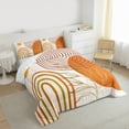 thumbnail image 3 of Homewish Mid Century Geometric 2pcs Bedding Comforter Set for Teens Boys Girls,Minimalist Stripes Twin Comforter Sets,Vintage Aesthetic Breathable Bedding Set,Lightweight Room Decor,Reversible, 3 of 8