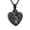 Black, variant on Paw Print Heart Urn Pendant Cremation Jewelry for Ashes Holder Pet Memory Necklace Dog Cat Furry Friend Memorial Jewelry