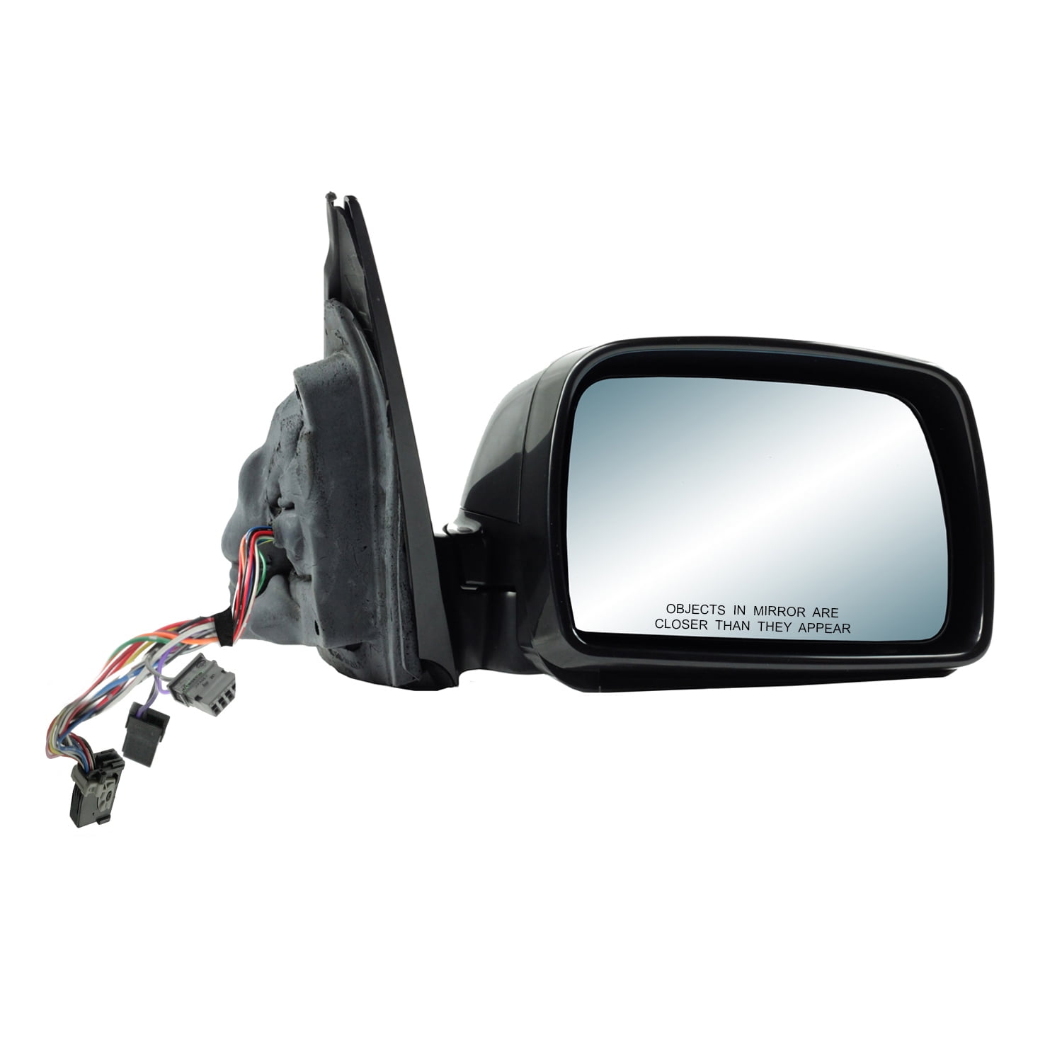 77001W Fit System Passenger Side Mirror for 0006 BMW x5, black w
