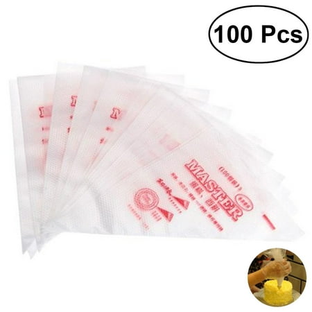 

100PCS Disposable Cake Pastry Bags Cupcake Piping Bags Cream Icing DIY Decorating Bags （38 * 35 * 24 cm）