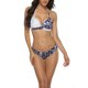 thumbnail image 2 of Txlixc 2 piezas de trajes de baño para mujer, sujetador halter de color de contraste acolchado con amarre para adultos + calzoncillos Txlixc Sexy, 2 of 3