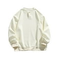 thumbnail image 2 of Sweatshirts for Men 2025 Fall Winter Long Sleeve Henley Collar Casual Plain Oversized Sweatshirt Pullover Tops, 2 of 8