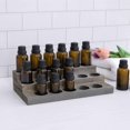 thumbnail image 2 of Estante de exhibición para Aceites Esenciales, Tiene 3 Niveles, Esta Hecho de Madera Gris y Tiene Capacidad para 17 Botellas, 2 of 7