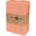 thumbnail image 2 of Native Fab Reusable Houndstooth Cloth Napkin 18x18 Cotton Set of 12 - Orange, 2 of 7