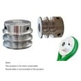 thumbnail image 7 of CHANCS Aluminum Alloy Double V-Belt Pulley 30mm OD 10mm Fixed Bore Pulley for Motor Shaft 6mm(1/4") PU Round Belt, 7 of 7