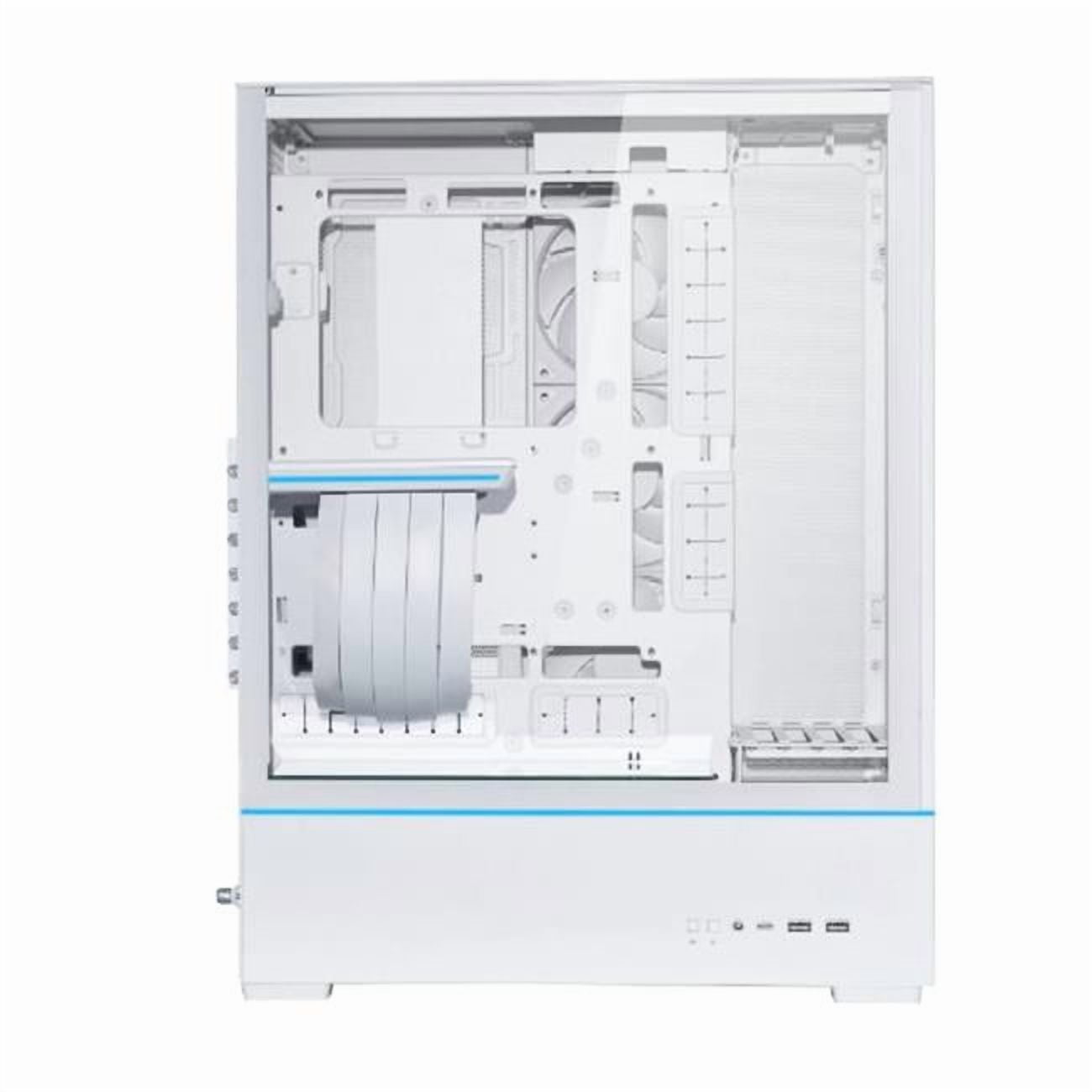 LIAN LI SUP01 White Steel / Tempered Glass ATX Mid Tower Computer
