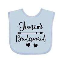 Inktastic Junior Bridesmaid Wedding Bridal Party Girls Baby Bib