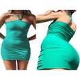 thumbnail image 4 of Women‘s Halter Neck Bodycon Knitted Dress Bandage Beach Backless Ruched Mini Dresses, 4 of 6