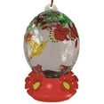 thumbnail image 1 of FOF FOFHB0366D 26,5 oz Alimentation Colibri en Verre Peint à la Main avec Base Rouge, 1 of 1