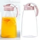 thumbnail image 4 of EeaseMX Recipiente para almacenar bebidas, jarra de agua fría y caliente, jarra de plástico para jugo, tetera doméstica, tamaño L (rosa), 4 of 7