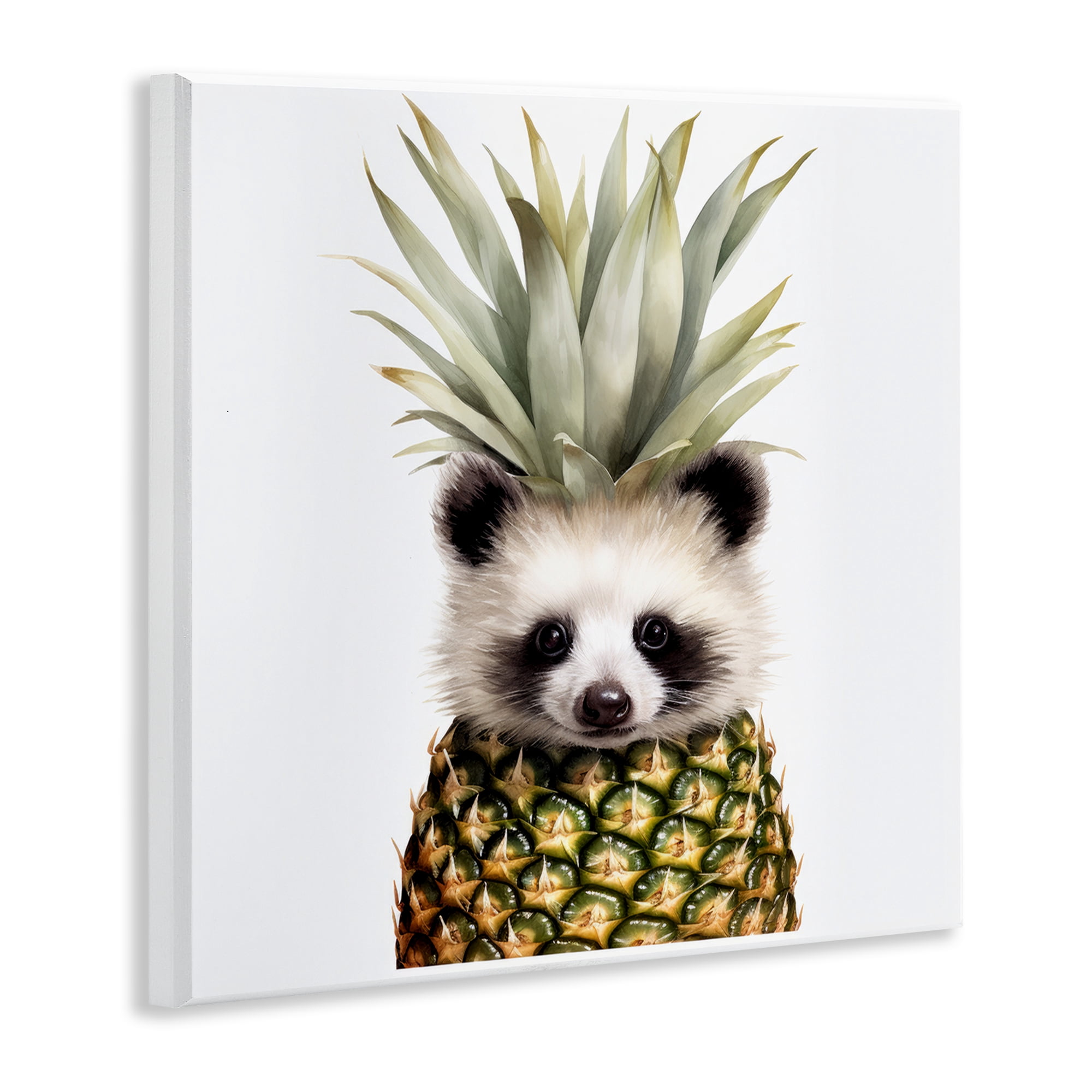 Stupell Industries Pineapple Panda Cub Wall Plaque Art, design by Lazar Studio